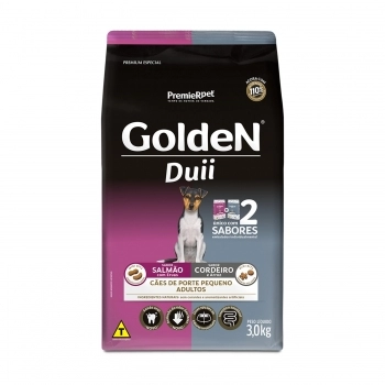 GOLDEN DUII MINI BITS SALMAO/ERVAS/CORD/E ARROZ 3KG