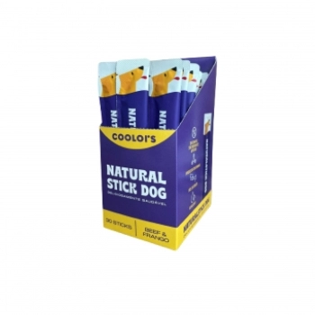 NATURALSTICK DOG BEEF E FRANGO CX C/ 30 STICK